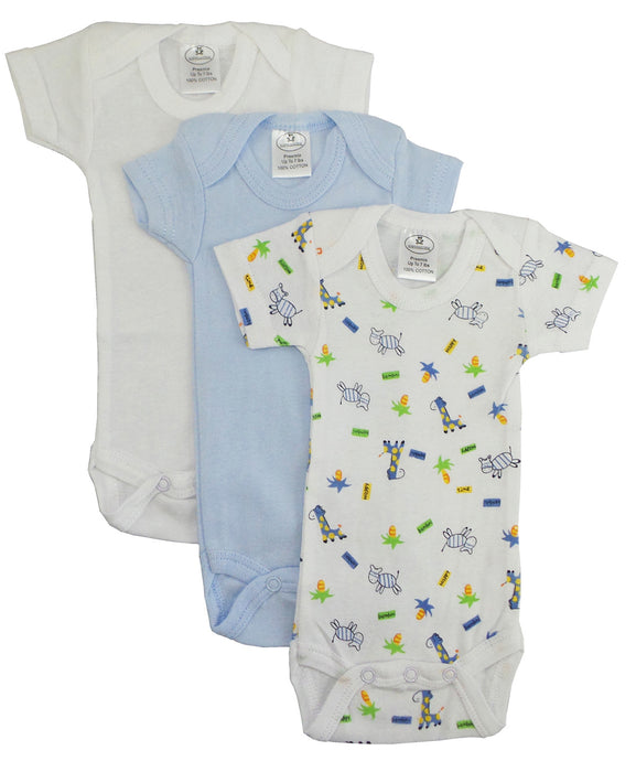 Preemie Boys Short Sleeve Printed Variety Pack.