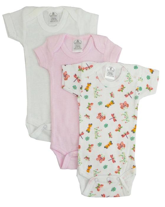 Preemie Girls Printed Short Sleeve Variety Pack.