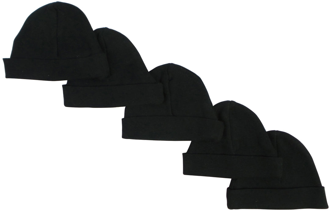 Black Baby Cap (pack Of 5).