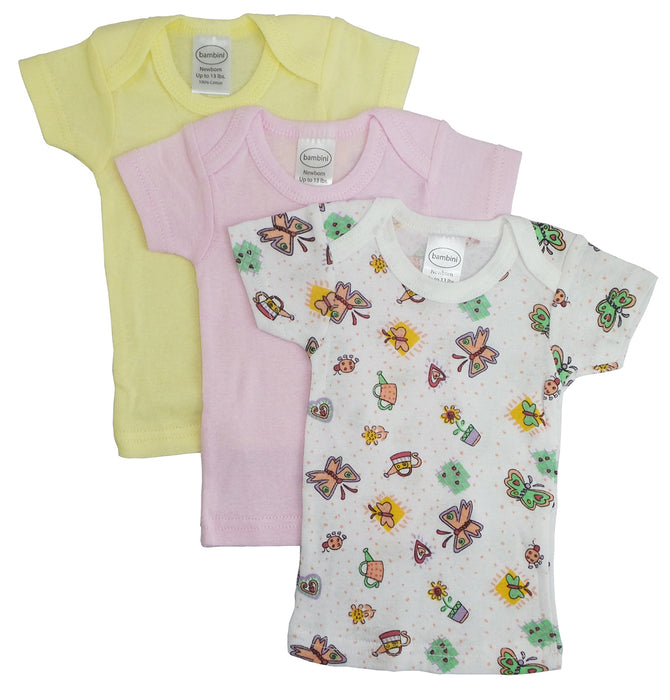 Girls Printed Short Sleeve Variety Pack.