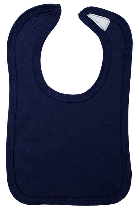 Navy Blue Interlock Bib.