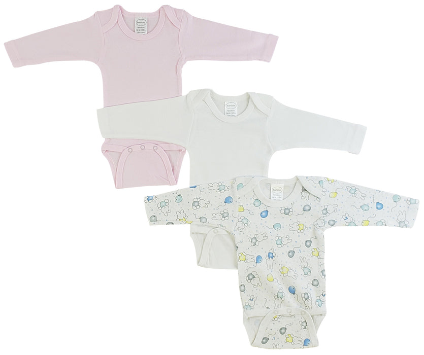Girls' Long Sleeve Printed Onezie Variety Pack.