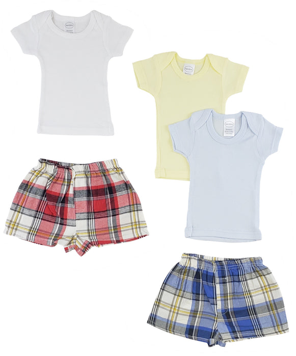 Infant Boys T-shirts And Boxer Shorts.