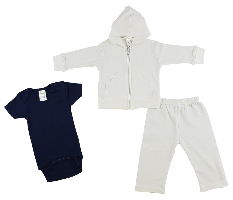 Infant Sweatshirt, Onezie And Pants - 3 Pc Set .
