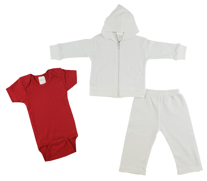 Infant Sweatshirt, Onezie And Pants - 3 Pc Set