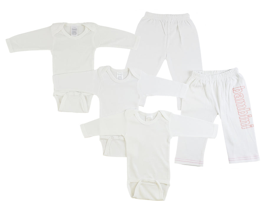 Infant Long Sleeve Onezies And Track Sweatpants.