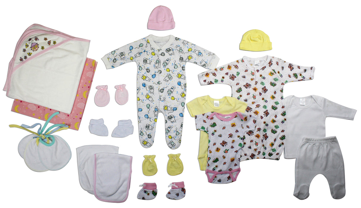 Newborn Baby Girl 19 Pc  Baby Shower Gift Set.