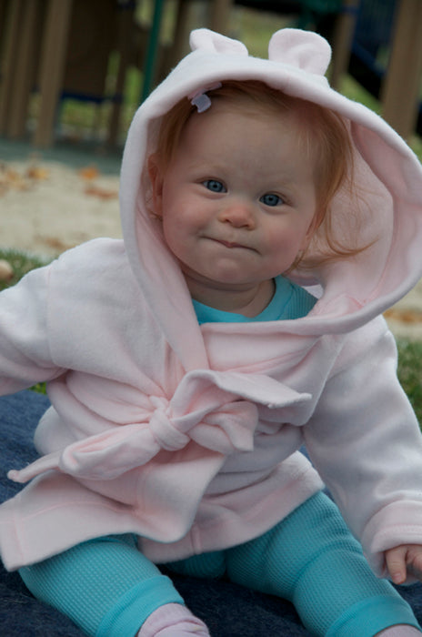 Neutral Newborn Baby 3 Pc  Set (gown, Robe, Fleece Blanket)