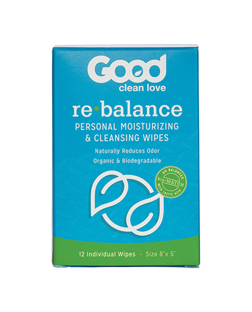 Good Clean Love Rebalance Wipes - Box Of 12.