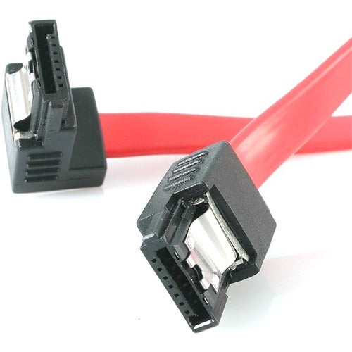 12in Latching SATA to Right Angle SATA Serial ATA Cable