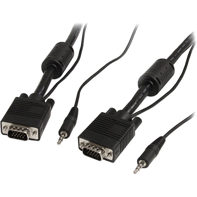 25 ft Coax High Resolution Monitor VGA Cable with Audio HD15 M/M
