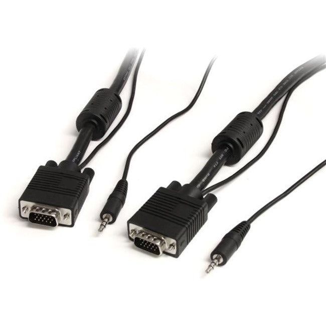 30 ft Coax High Resolution Monitor VGA Cable with Audio HD15 M/M