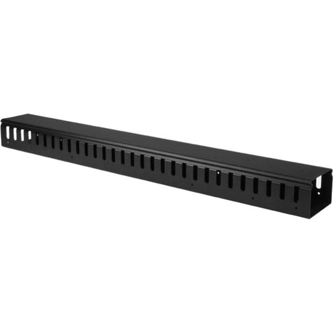 Vertical Cable Organizer with Finger Ducts - Vertical Cable Management Panel - Rack-Mount Cable Raceway - 0U - 3 ft.