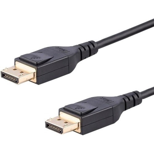 StarTech.com 3m 9.8 ft DisplayPort 1.4 Cable - VESA Certified - Supports HBR3 and resolutions of up to 8K -60Hz - Supports HDR for high contrast ratio and vivid colors - Latching DP connectors provide secure connections - Lifetime Warranty