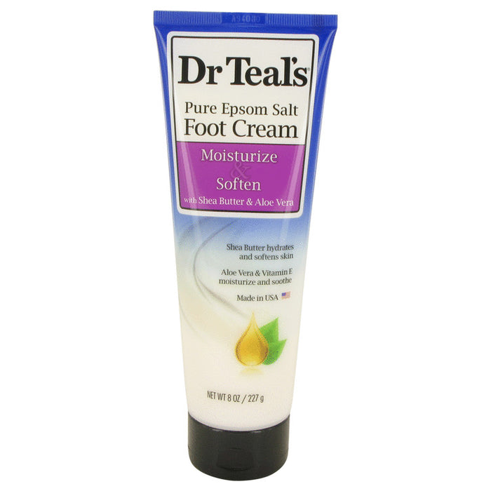 Dr Teal's Pure Epsom Salt Foot Cream by Dr Teal's Pure Epsom Salt Foot Cream with Shea Butter & Aloe Vera & Vitamin E 8 oz for Women