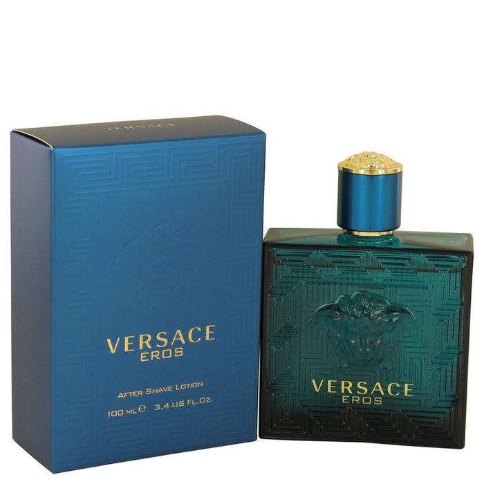 Versace Eros by Versace After Shave Lotion 3.4 oz for Men.