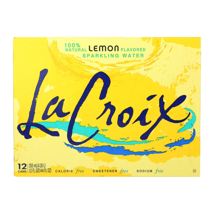 Lacroix Sparkling Water - Lemon - Case Of 2 - 12 Fl Oz