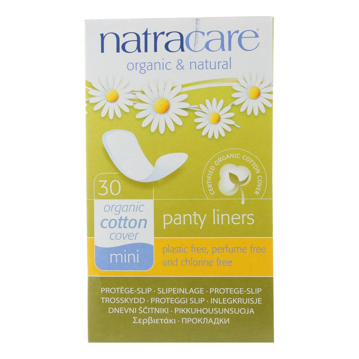 Natracare Natural Mini Panty Liners - 30 Pack.