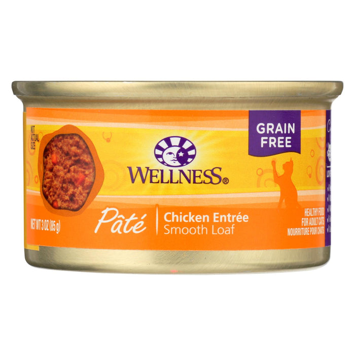 Wellness Pet Products Cat Food - Chicken Recipe - Case Of 24 - 3 Oz