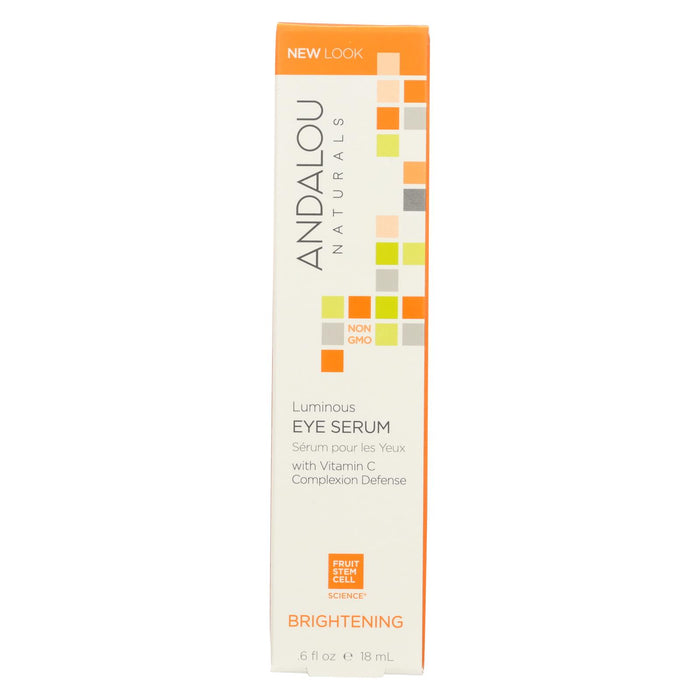 Andalou Naturals Luminous Eye Serum Brightening - 0.6 Fl Oz.