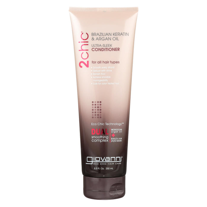 Giovanni 2chic Ultra-sleek Conditioner With Brazilian Keratin And Argan Oil - 8.5 Fl Oz.