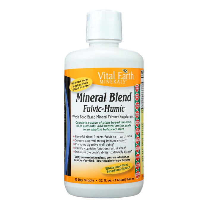 Vital Earth Minerals Fulvic-humic Mineral Blend - 32 Fl Oz.
