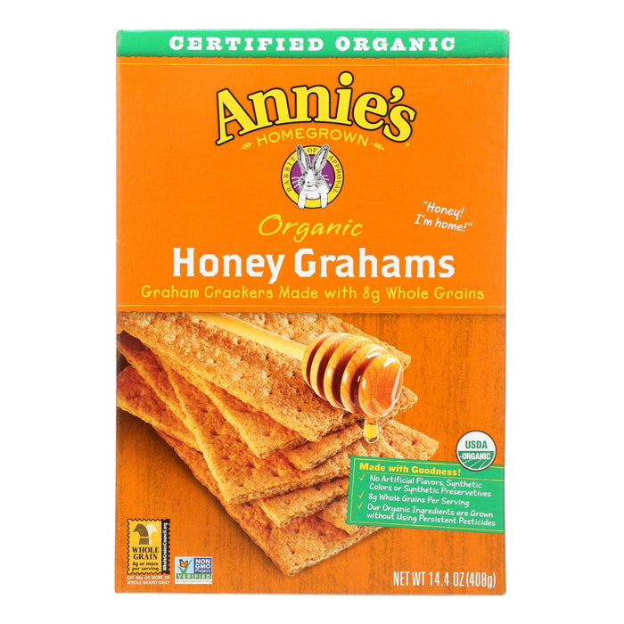 Annie's Homegrown Organic Honey Graham Crackers - Case Of 12 - 14.4 Oz