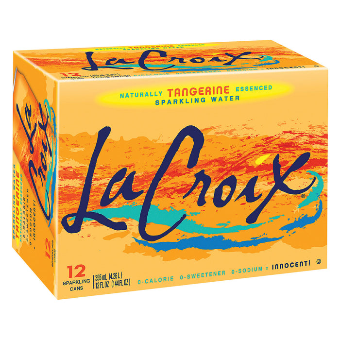 Lacroix Sparkling Water - Tangerine - Case Of 2 - 12/12 Fl Oz.