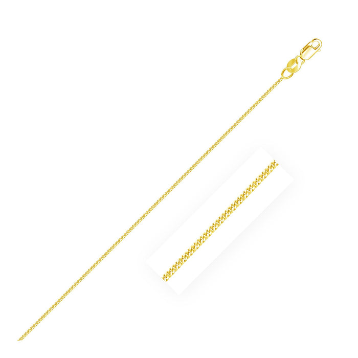 14k Yellow Gold Gourette Chain 1.0mm.