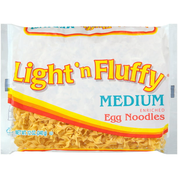 Light 'n Fluffy Medium Egg Noodles, 12 ounce bag, Free Fast Shipping