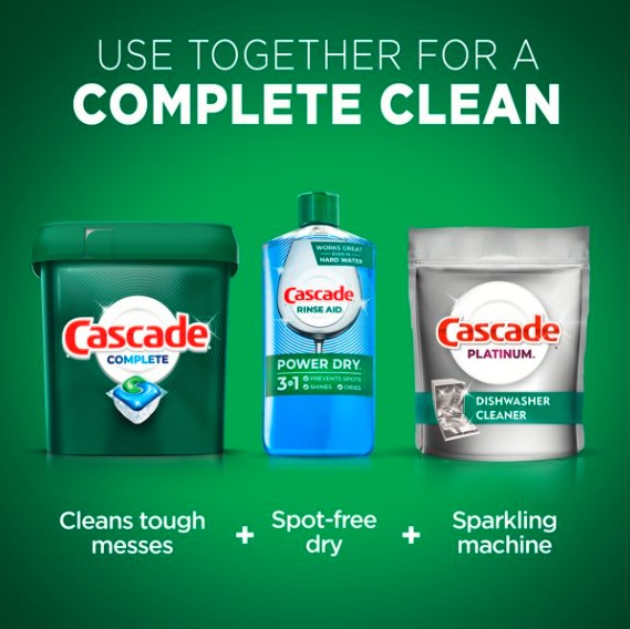 Cascade Complete ActionPacs Dishwasher Detergent  Fresh Scent  43 Count