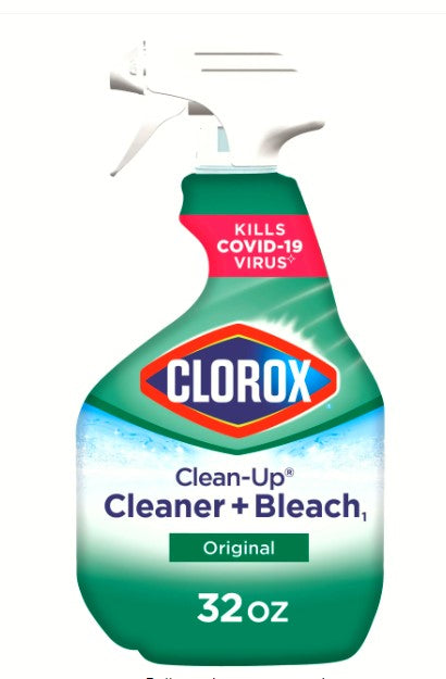 Clorox Clean-Up with Bleach, 32 Fl Oz Trigger Spray Bottle (Pack of 2)