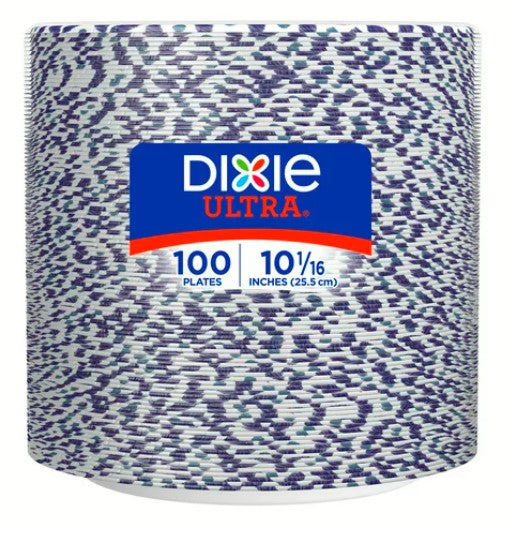Dixie Ultra Disposable Paper Plates, 10 in, 100 count